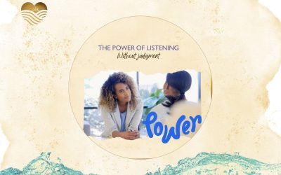 A woman listening to another